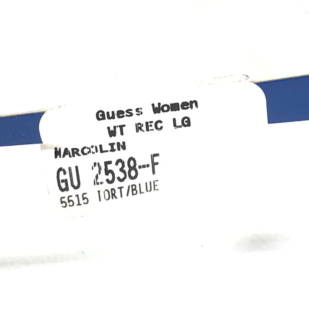 Guess Eyeglasses Frames GU2538-F 052 Clear Blue Brown Tortoise Cat Eye 55-15-135